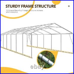 20'x40' Heavy Duty Party Tent Outdoor Wedding Event Tent Gazebo Canopy Awning