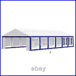 20'x40' Outdoor Gazebo Canopy Tent Wedding Party Tent Patio Heavy Duty Tent Blue