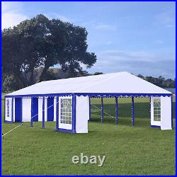 20'x40' Outdoor Gazebo Canopy Tent Wedding Party Tent Patio Heavy Duty Tent Blue