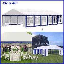 20'x40' Outdoor Gazebo Canopy Tent Wedding Party Tent Patio Heavy Duty Tent Blue