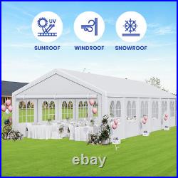 20'x40' Party Canopy Outdoor Shelter Waterproof Gazebo Wedding Tent with Sidewalls