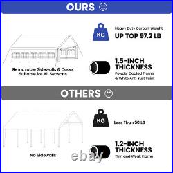 20'x40' Party Canopy Outdoor Shelter Waterproof Gazebo Wedding Tent with Sidewalls