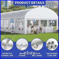 20'x40' Wedding Party Canopy Outdoor Shelter Waterproof Tent Garage with Sidewalls