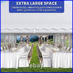 20'x40' Wedding Party Canopy Outdoor Shelter Waterproof Tent Garage with Sidewalls