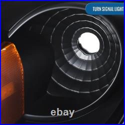 2005-2010 Chevy Cobalt Pontiac G5 Pursuit LED Tube Headlights Pair Black
