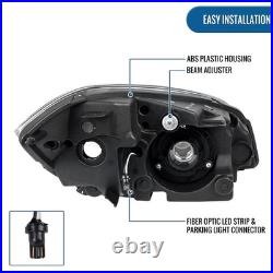 2005-2010 Chevy Cobalt Pontiac G5 Pursuit LED Tube Headlights Pair Black