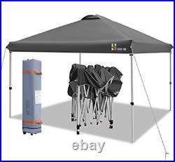 2022 LAUSAINT HOME 10'x10' Pop Up Portable Folding Canopy Dark Grey