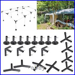 20pcs Heavy Duty High Pitch 8 Legs Frame Canopy Kit 1-3/8 NO Poles/Pipes
