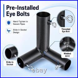 20pcs Heavy Duty High Pitch 8 Legs Frame Canopy Kit 1-3/8 NO Poles/Pipes