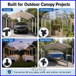 20pcs Heavy Duty High Pitch 8 Legs Frame Canopy Kit 1-3/8 NO Poles/Pipes
