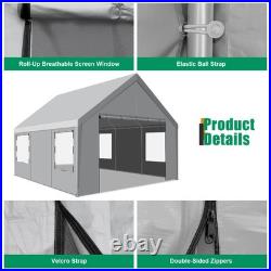 20x20 Heavy Duty Storage Shelter Shed Portable Garage, Waterproof and snowproof