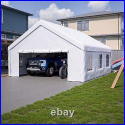 20x20 ft. Outdoor White Event Canopy Heavy Duty Carport Large Wedding Party Tent