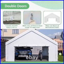 20x20 ft. Outdoor White Event Canopy Heavy Duty Carport Large Wedding Party Tent