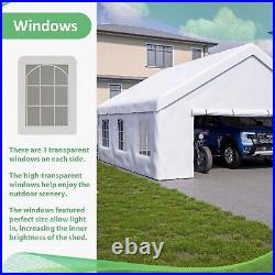 20x20 ft. Outdoor White Event Canopy Heavy Duty Carport Large Wedding Party Tent