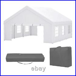 20x20 ft. Outdoor White Event Canopy Heavy Duty Carport Large Wedding Party Tent