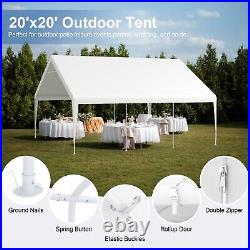 20x20FT Outdoor Heavy Duty Window Canopy Tent Wedding Party Tent Carport