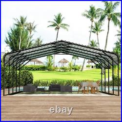 20x20ft Carport with Galvanized Steel Roof Sturdy Metal Carport for Cars, Boats