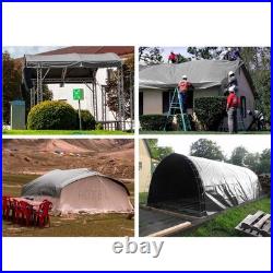 20x24 Ft Waterproof Poly Tarp Protect Cover 10mil Tarpaulin with 25 Ball Bungees