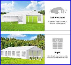 20x30ft Heavy Duty Gazebo Large Wedding Canopy Garden Party Tent Outdoor Event