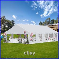 20x32FT Heavy Duty Party Tent Wedding Event Shelters Upgraded Galvanized White
