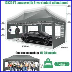 20x40' 10x30' 10x20' Outdoor Party Tent Heavy Duty Wedding Event Gazebo Canopy#