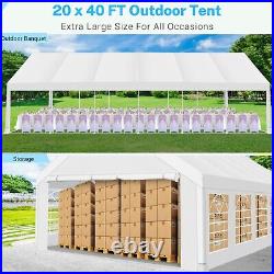 20x40' 10x30' 10x20' Outdoor Party Tent Heavy Duty Wedding Event Gazebo Canopy#