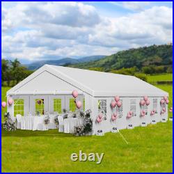 20x40FT Gazebo Canopy Event Wedding Party Tent With Side Walls Galvanized Steel