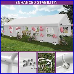 20x40FT Gazebo Canopy Event Wedding Party Tent With Side Walls Galvanized Steel