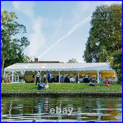 20x40FT Gazebo Canopy Event Wedding Party Tent With Side Walls Galvanized Steel