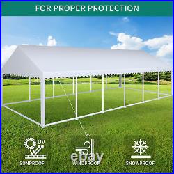 20x40FT Gazebo Canopy Event Wedding Party Tent With Side Walls Galvanized Steel