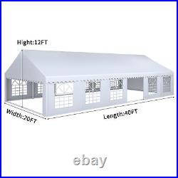 20x40ft PVC Tent Wedding Event Shelters Galvanized Canopy Removable Heavy Duty