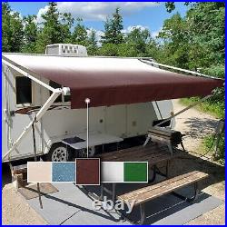 21'(Fabric 20'2) RV Awning Fabric Replacement Standard Grade Premium Vinyl