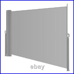 236x78.7 Side Awning Retractable Double-Side Wind Screen Privacy Divider Fence