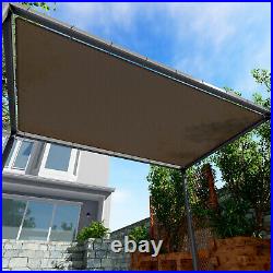 240 GSM Sun Shade Sail Brown Hemmed Fabric Cloth Canopy Awning Patio 2x2-5x40'FT
