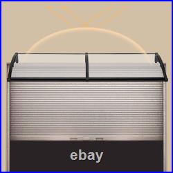 24x80 Window Awning Door Canopy Rain Cover UV Protect Polycarbonate Brown