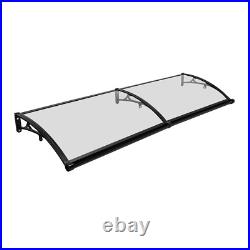 24x80 Window Awning Door Canopy Rain Cover UV Protect Polycarbonate Brown