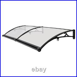 24x80 Window Awning Door Canopy Rain Cover UV Protect Polycarbonate Brown