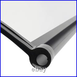 24x80 Window Awning Door Canopy Rain Cover UV Protect Polycarbonate Brown