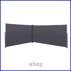 276 x 71''Retractable Side Awning, Waterproof & UV-Resistant, Privacy Screen