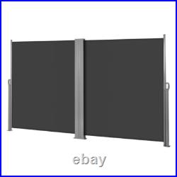 276x71 Side Awning Retractable Patio Garden Privacy Screen Canopy Sunshade