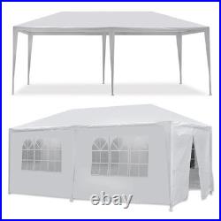 2PCS 10 x 20' Gazebo Party Tent with 6 Side Walls Wedding Canopy Cater Events