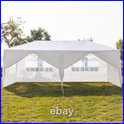 2PCS 10 x 20' Gazebo Party Tent with 6 Side Walls Wedding Canopy Cater Events