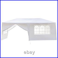 2PCS 10 x 20' Gazebo Party Tent with 6 Side Walls Wedding Canopy Cater Events