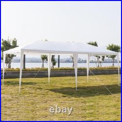 2PCS 10 x 20' Gazebo Party Tent with 6 Side Walls Wedding Canopy Cater Events
