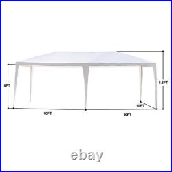 2PCS 10 x 20' Gazebo Party Tent with 6 Side Walls Wedding Canopy Cater Events