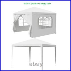 2PCS 10'x10' Outdoor Canopy Tent Gazebo Wedding Party Event Tent with Sidewalls