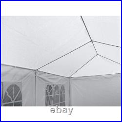 2PCS 10'x20' White Gazebo Canopy Wedding Party Tent 6 Removable Window Walls