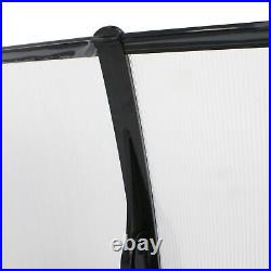 2PCS 40 x 80 Window Awning Patio Outdoor Polycarbonate Front Door Canopy