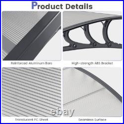 2PCS 80 x 40 Patio Awning Canopy Window Door Overhang Rain Snow Protection