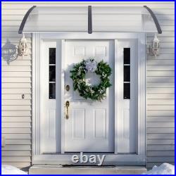 2PCS 80 x 40 Patio Awning Canopy Window Door Overhang Rain Snow Protection
